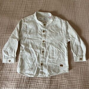 New Zara kids button front shirt, size 18 months